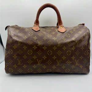 Vintage LV Louis Vuitton Monogram Speedy 35